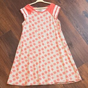Cat & Jack Coral and White Floral Dress
